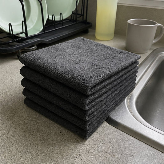 PrestoClean Reusable Microfiber Cloths (5-Pack)